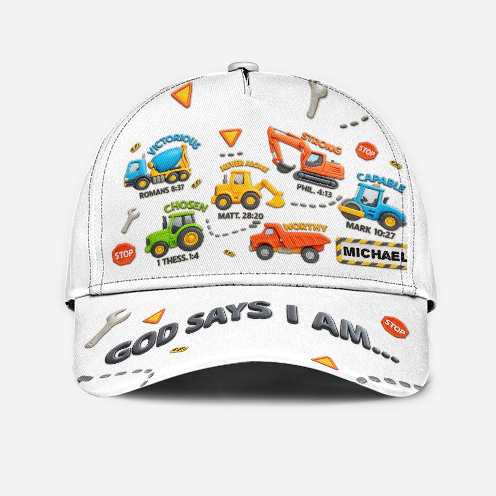 Construction Machines I Am - Personalized Kid Classic Cap