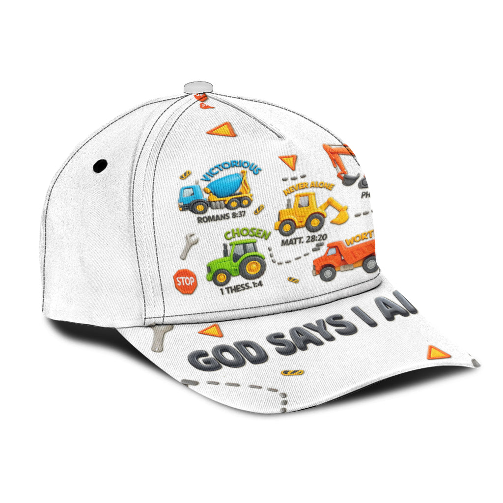 Construction Machines I Am - Personalized Kid Classic Cap