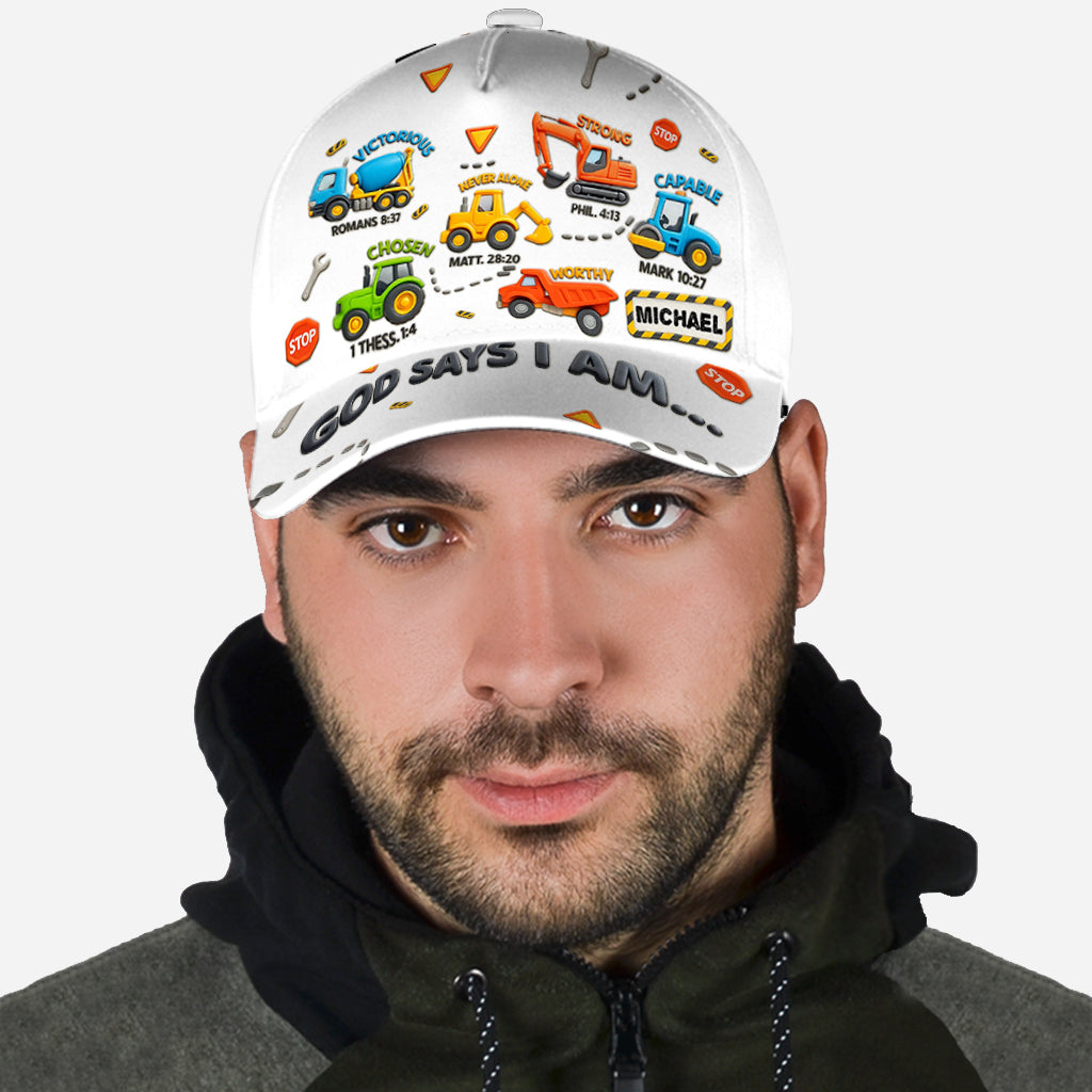 Construction Machines I Am - Personalized Kid Classic Cap