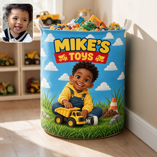 Kid Toy Organize Basket - Personalized Kid Storage Basket