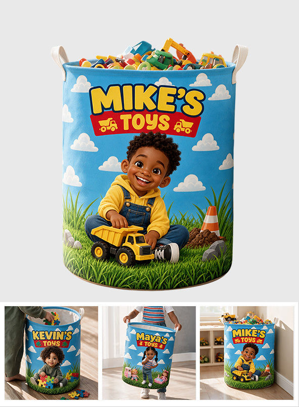 Kid Toy Organize Basket - Personalized Kid Storage Basket