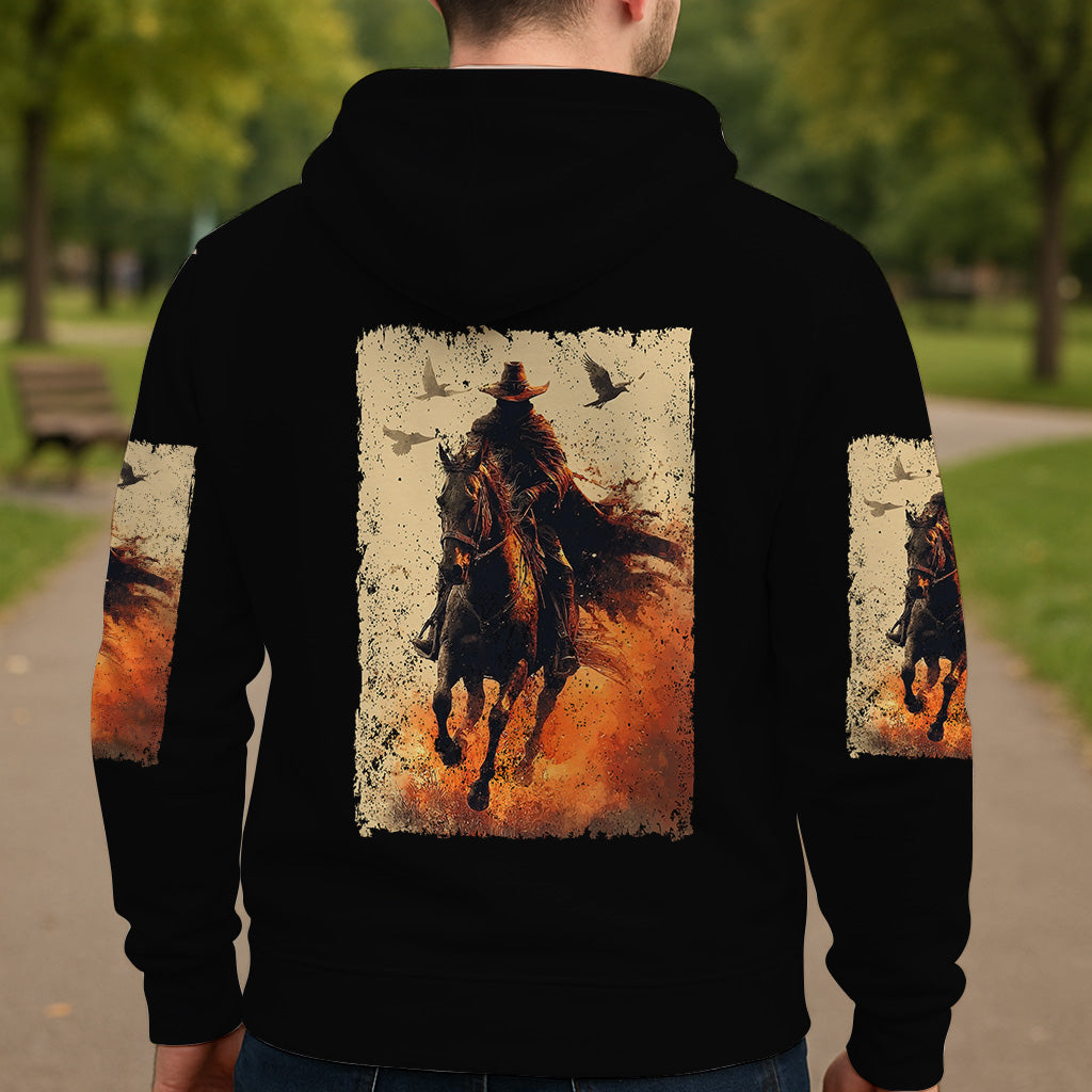 Halloween-Reitshirt – Personalisiertes Halloween-Shirt mit Allover-Print