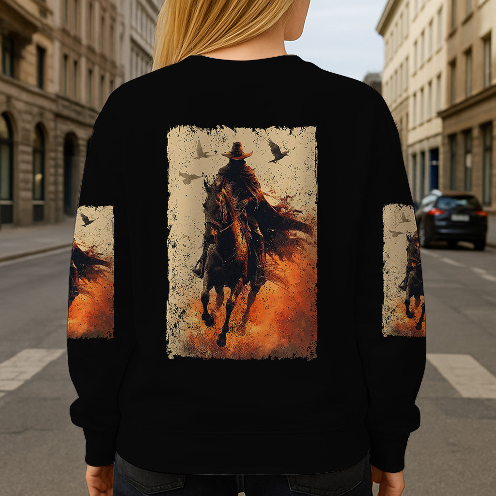 Halloween-Reitshirt – Personalisiertes Halloween-Shirt mit Allover-Print