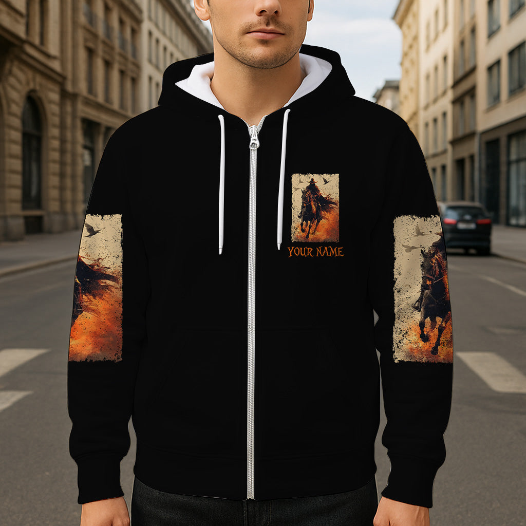 Halloween-Reitshirt – Personalisiertes Halloween-Shirt mit Allover-Print