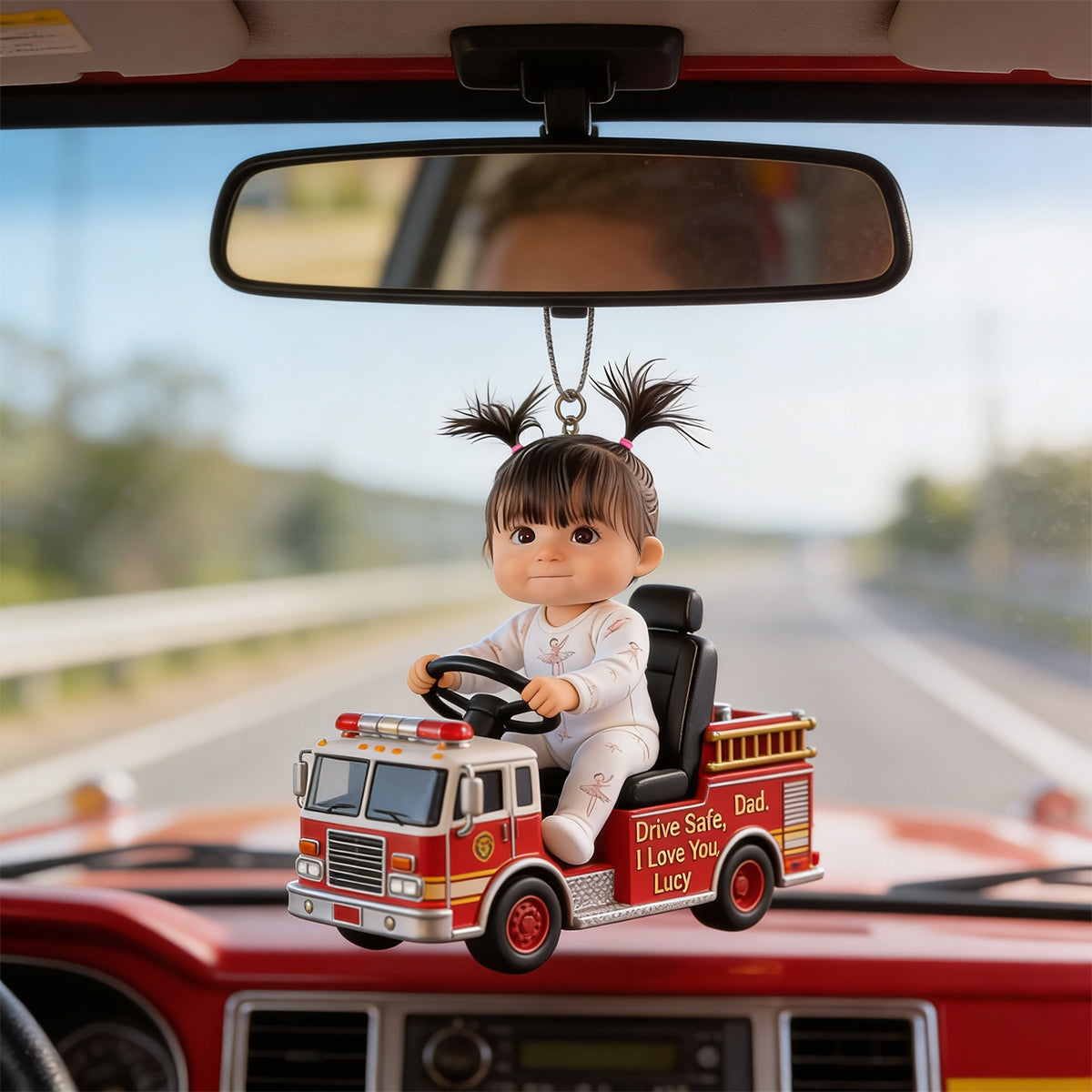Fahre Sicher Papa - Personalisierte Vater Custom Made 3D Minifigur Ornament