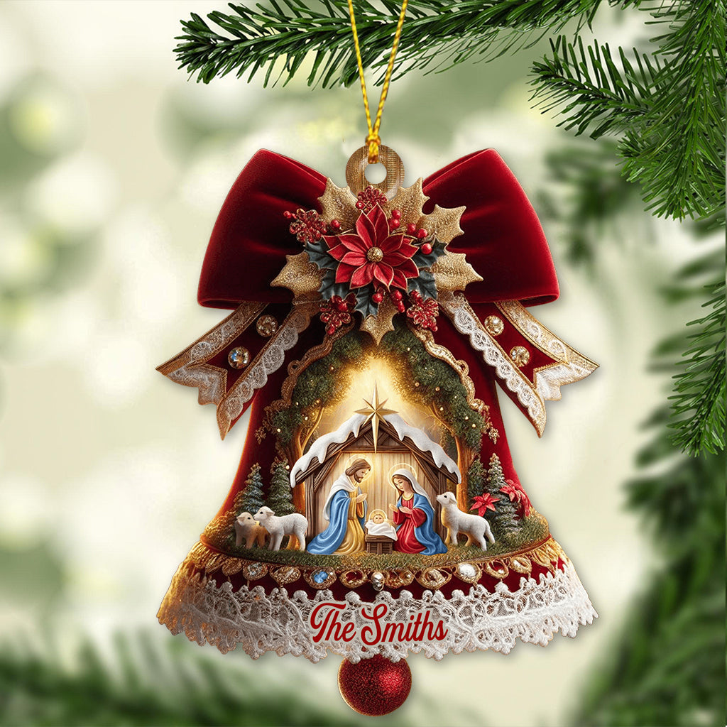 Die Weihnachtsgeschichte – Personalisierter christlicher Weihnachtsschmuck