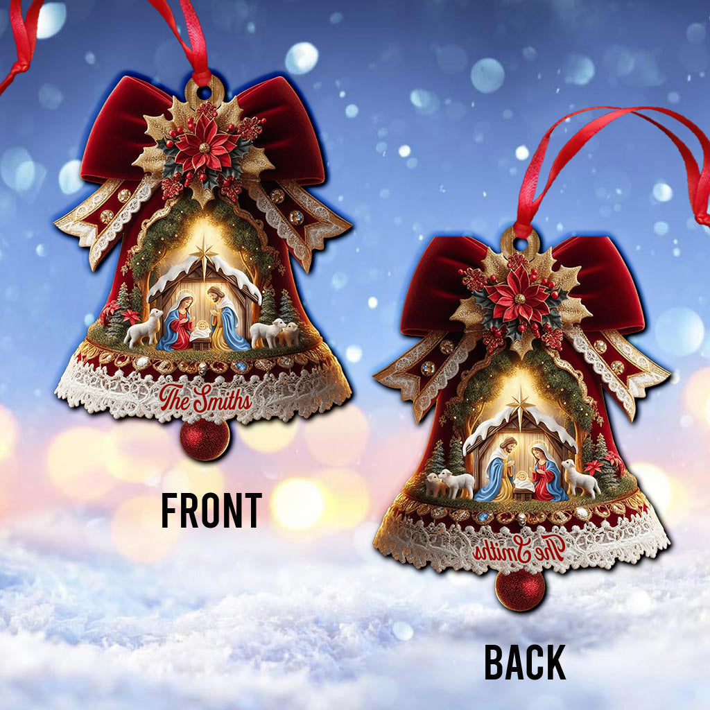 Die Weihnachtsgeschichte – Personalisierter christlicher Weihnachtsschmuck