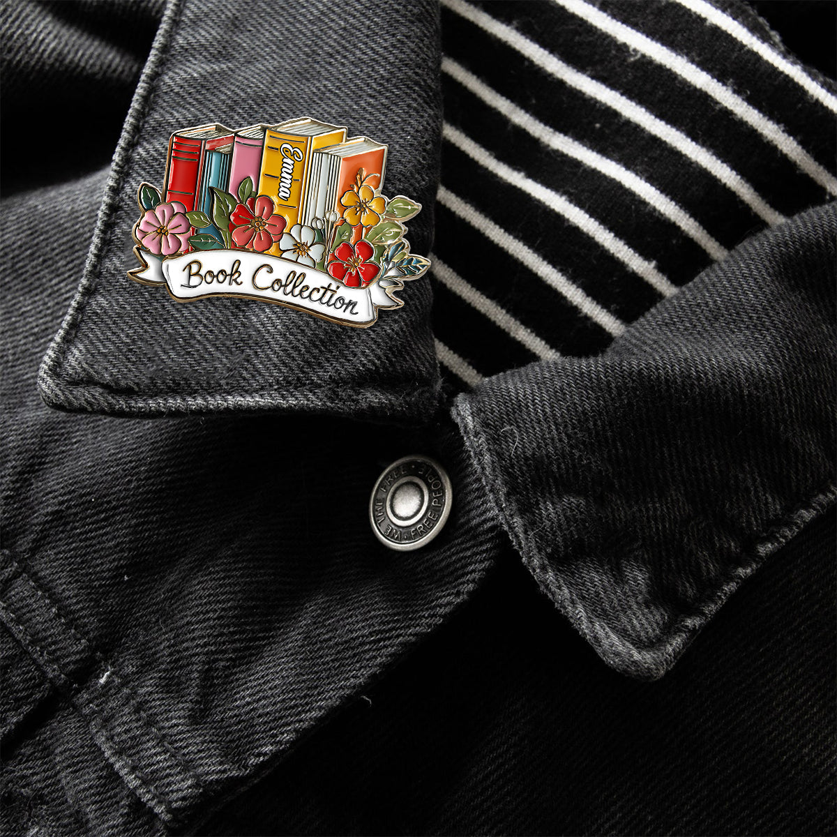 Buchsammlung – Personalisierter Buchpin