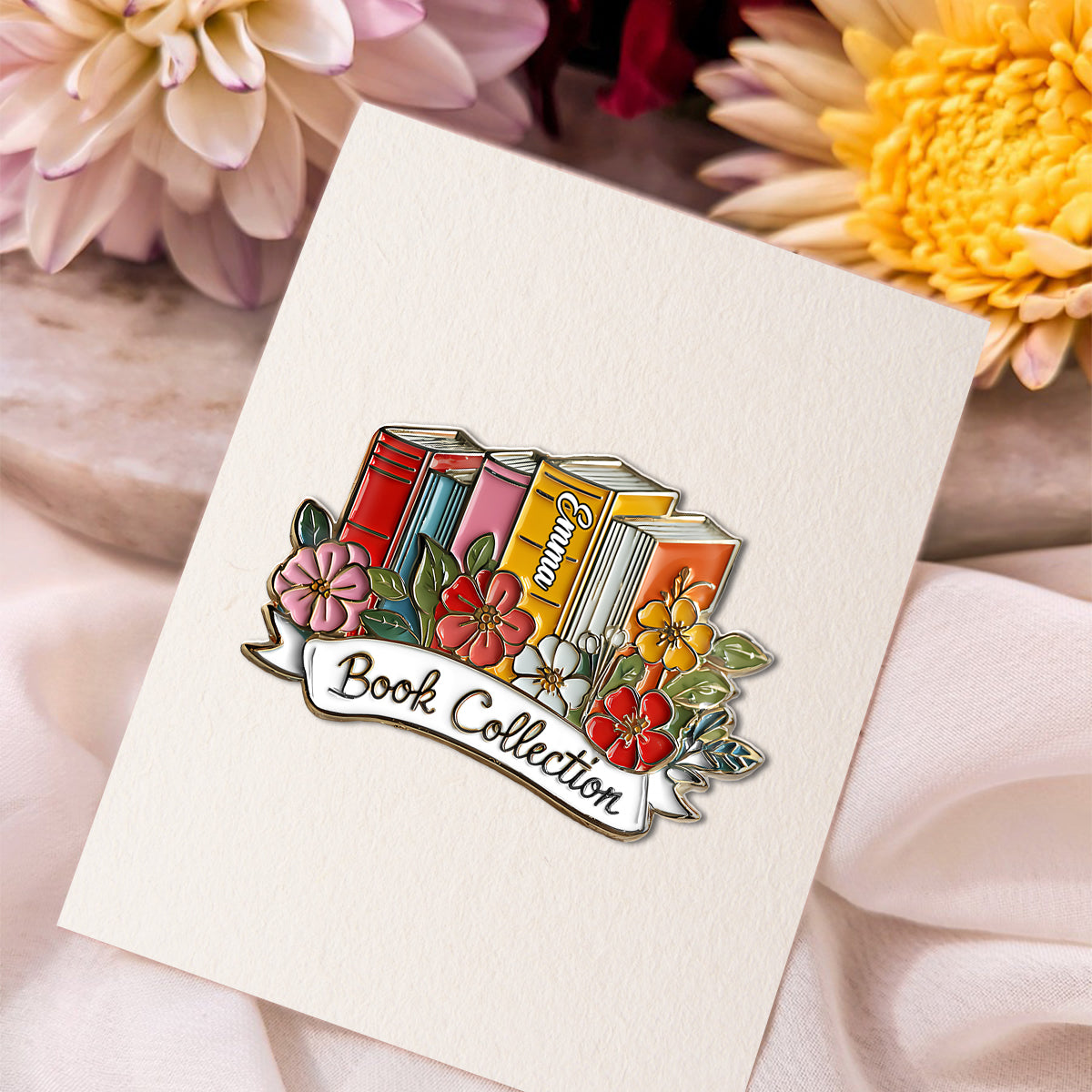 Buchsammlung – Personalisierter Buchpin