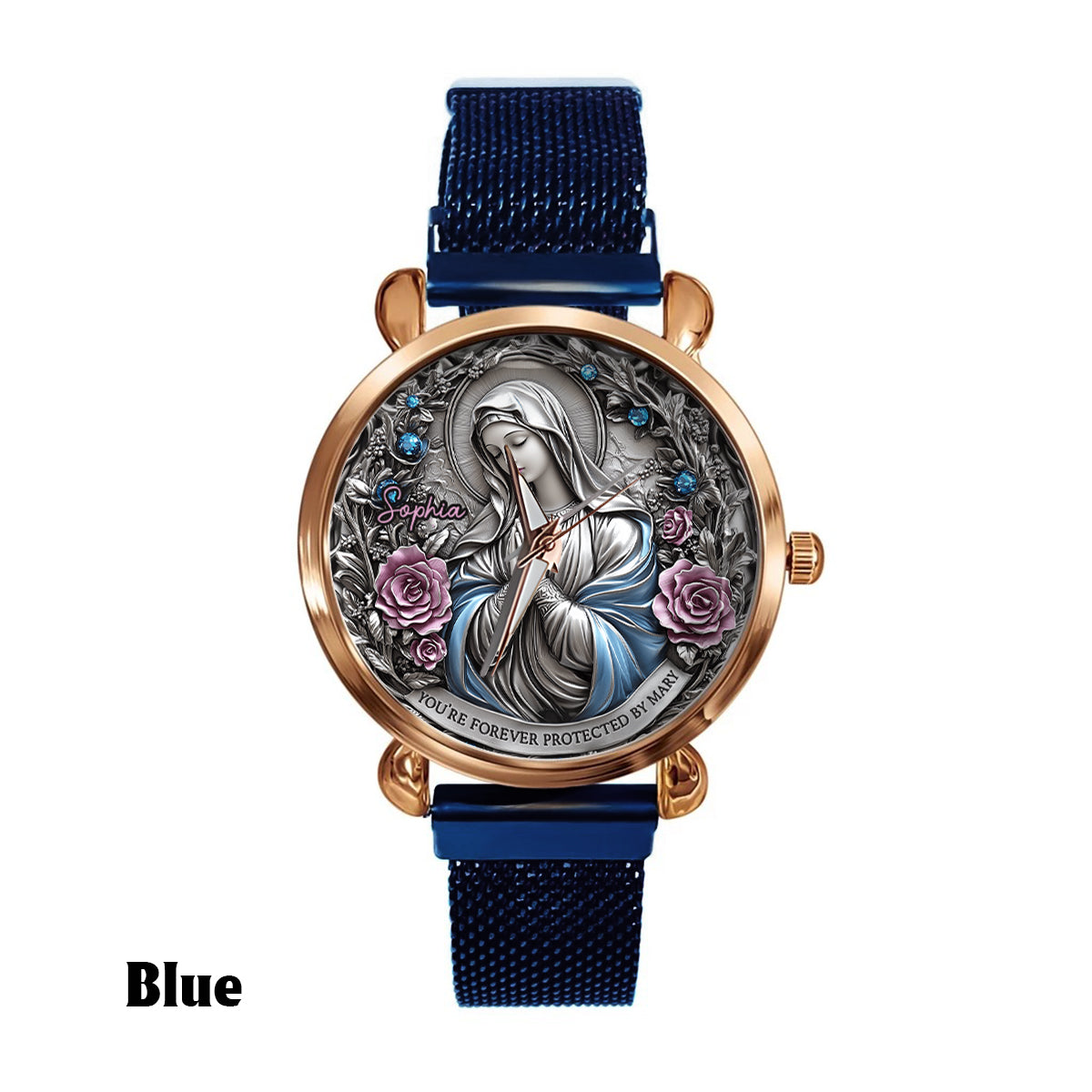 Ewiger Glaube – Personalisierte christliche Damenuhr