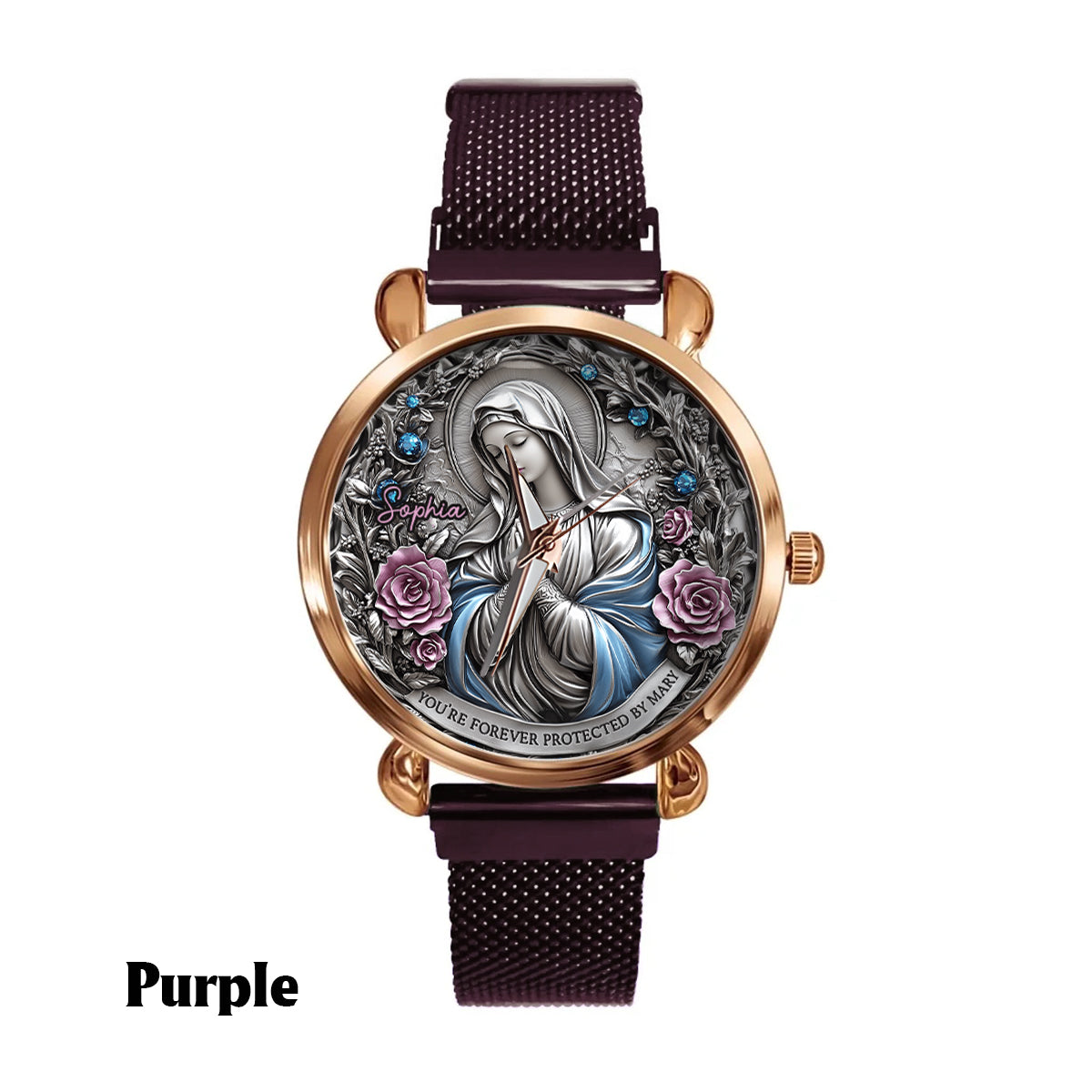 Ewiger Glaube – Personalisierte christliche Damenuhr