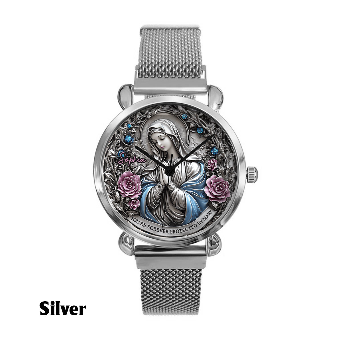 Ewiger Glaube – Personalisierte christliche Damenuhr