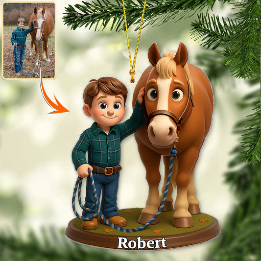 Love Horse - Personalized Horse Ornament