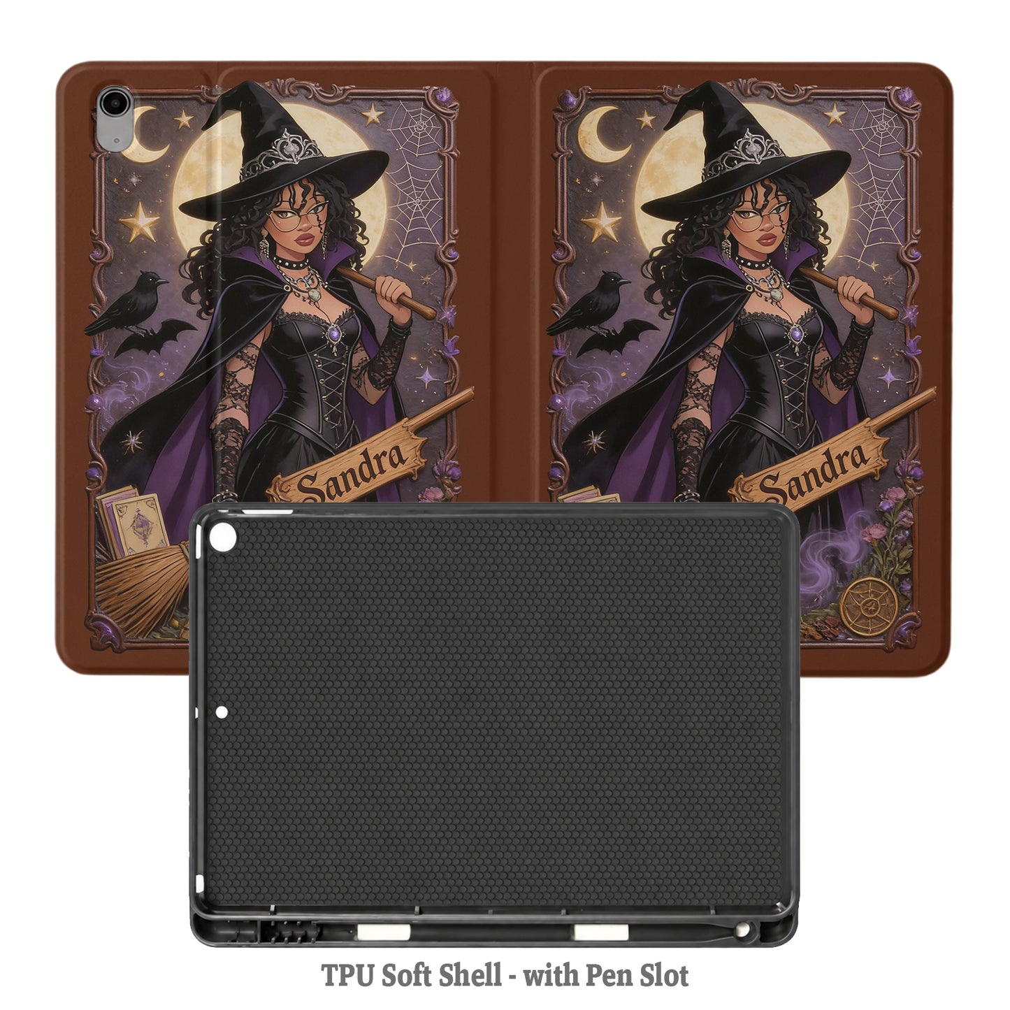Witch Spells - Personalized Witch Tablet Cover With Pen Slot