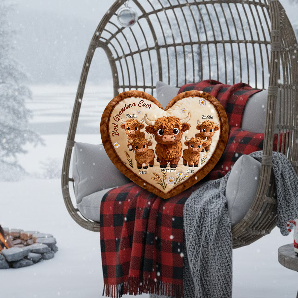 Das perfekte Geschenk für Mama und Oma – personalisiertes Oma-Kissen aus Kunstfell