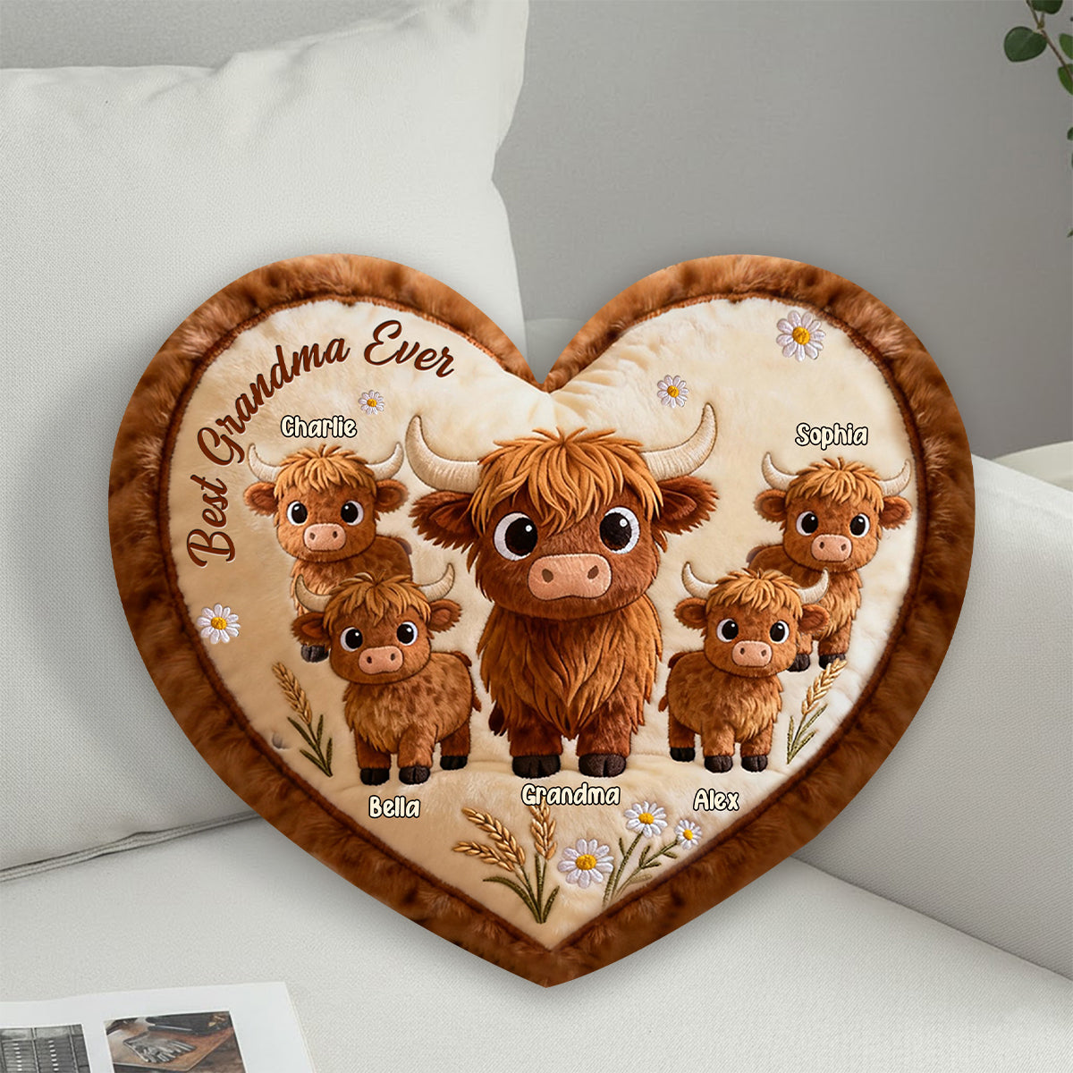 Das perfekte Geschenk für Mama und Oma – personalisiertes Oma-Kissen aus Kunstfell