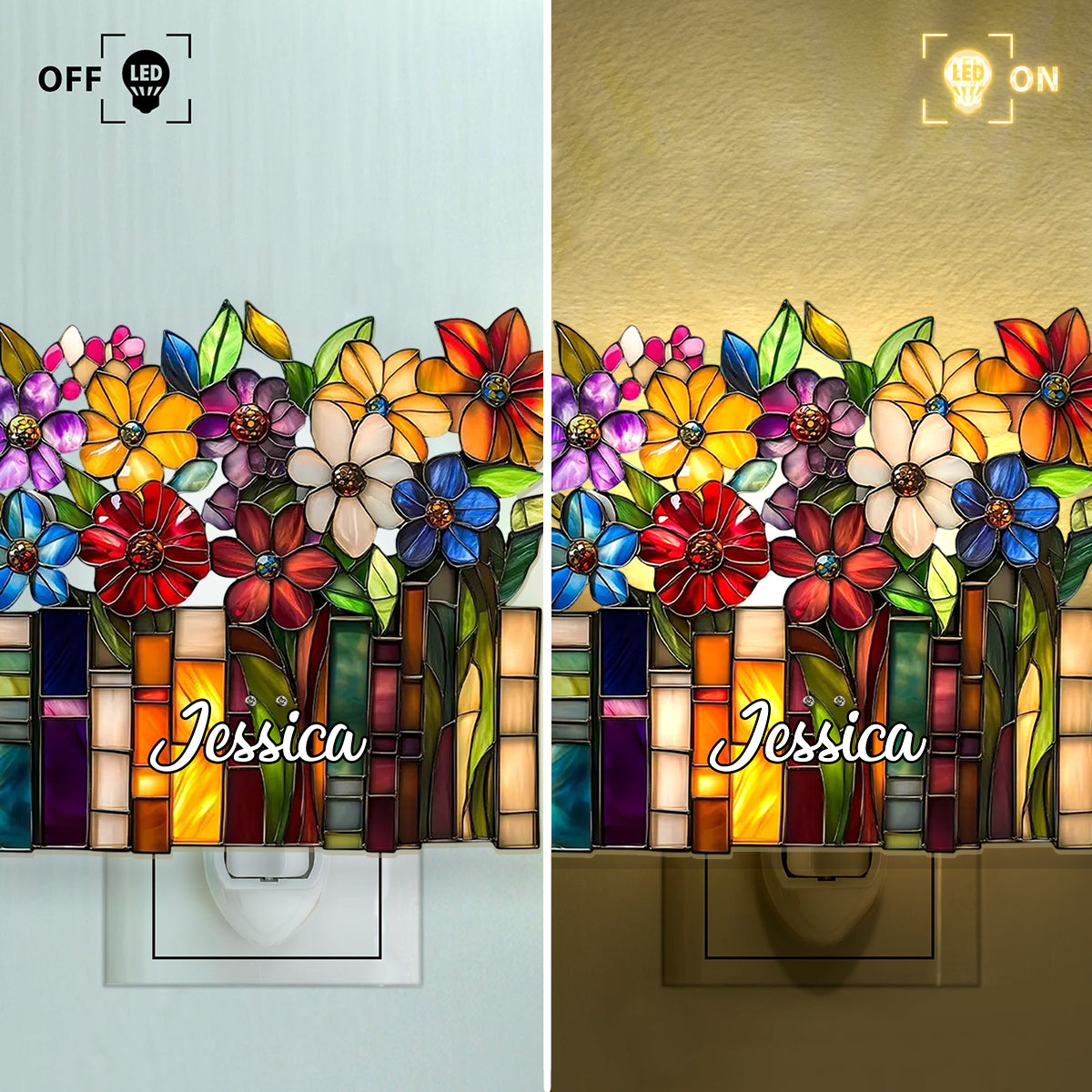 Book Lovers - Personalized Book Acrylic Plug-In Night Light