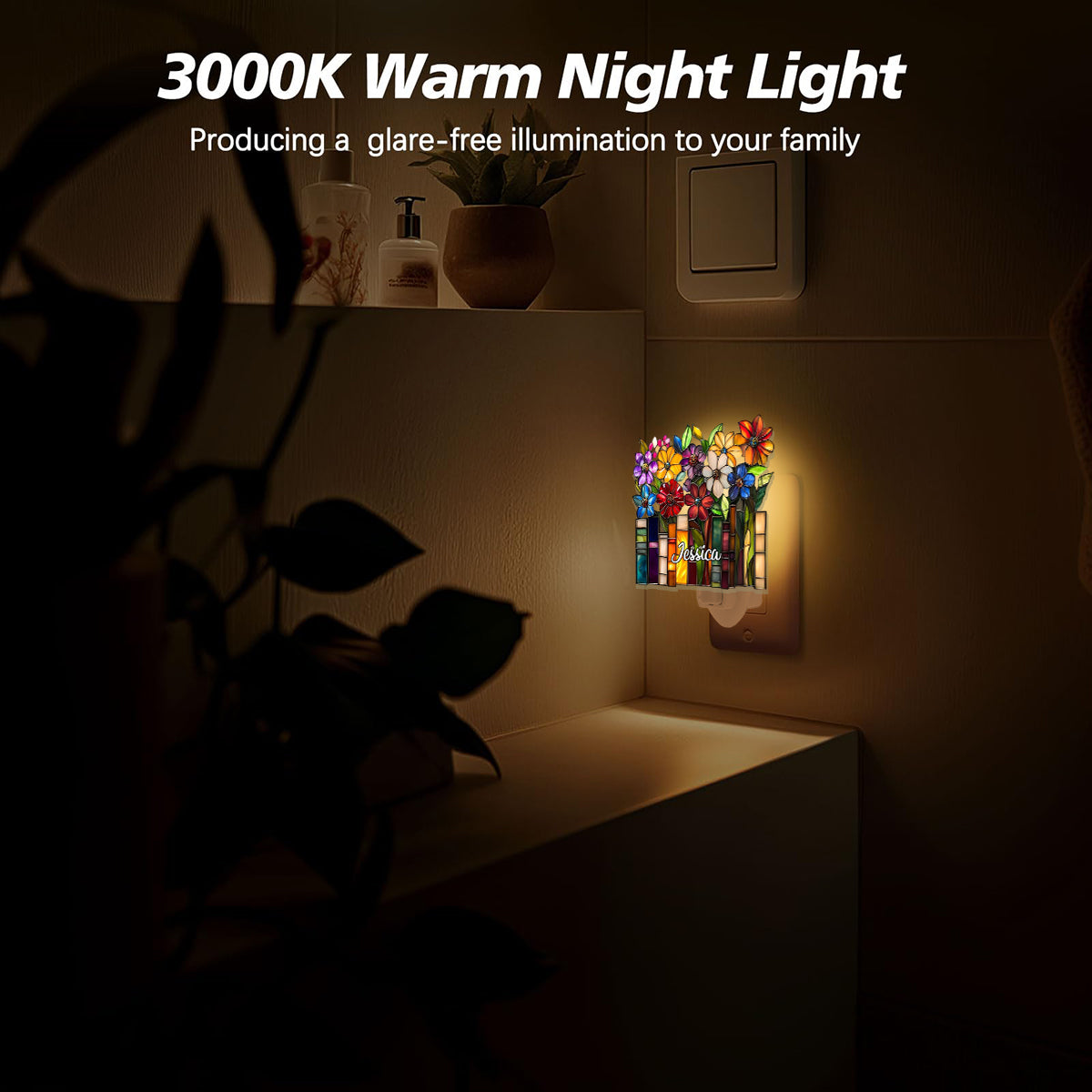 Book Lovers - Personalized Book Acrylic Plug-In Night Light