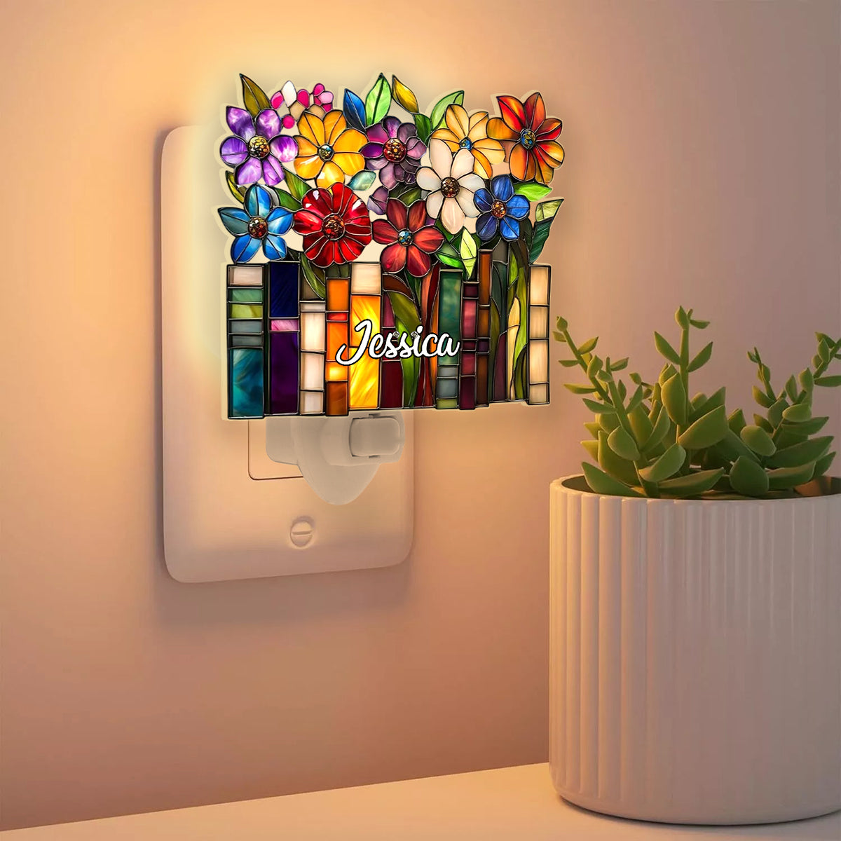 Book Lovers - Personalized Book Acrylic Plug-In Night Light