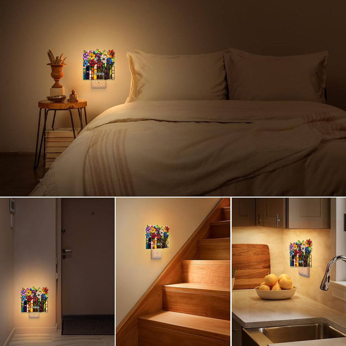 Book Lovers - Personalized Book Acrylic Plug-In Night Light