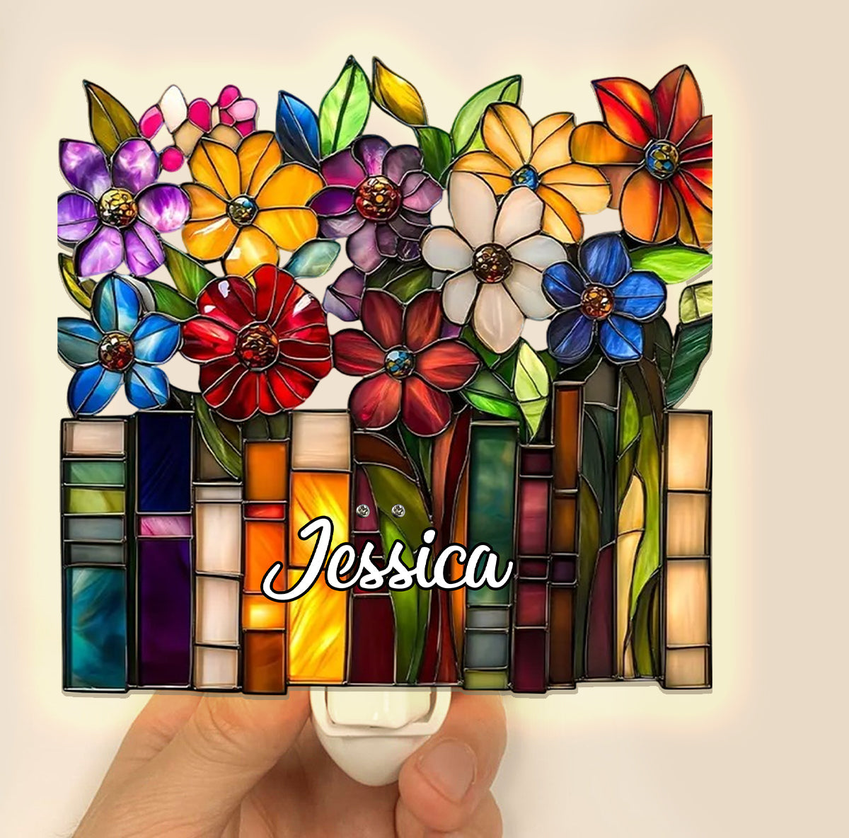 Book Lovers - Personalized Book Acrylic Plug-In Night Light