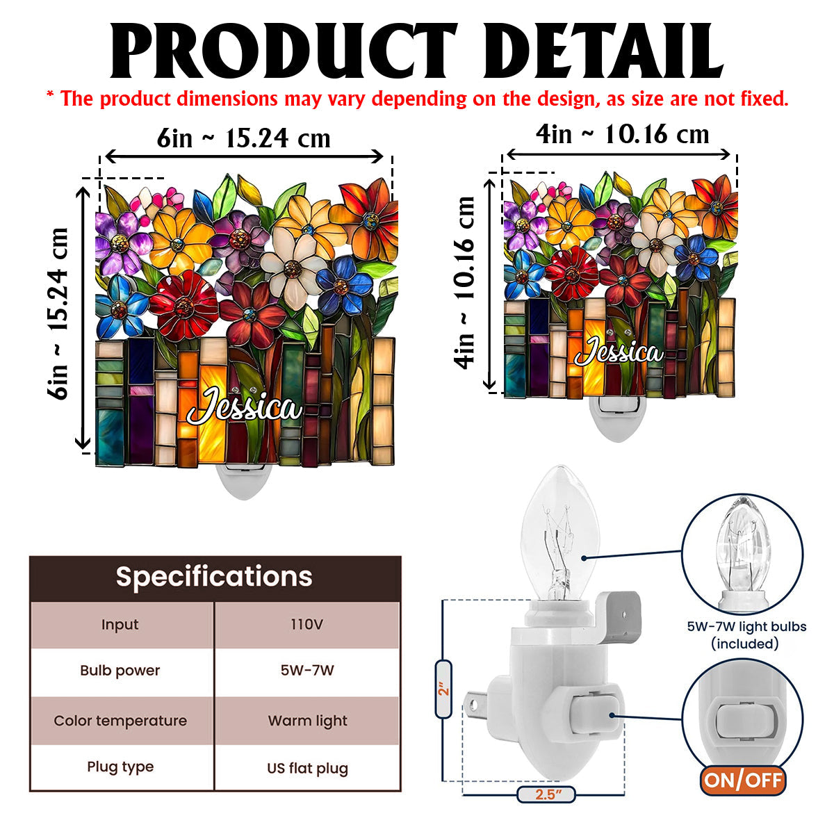 Book Lovers - Personalized Book Acrylic Plug-In Night Light