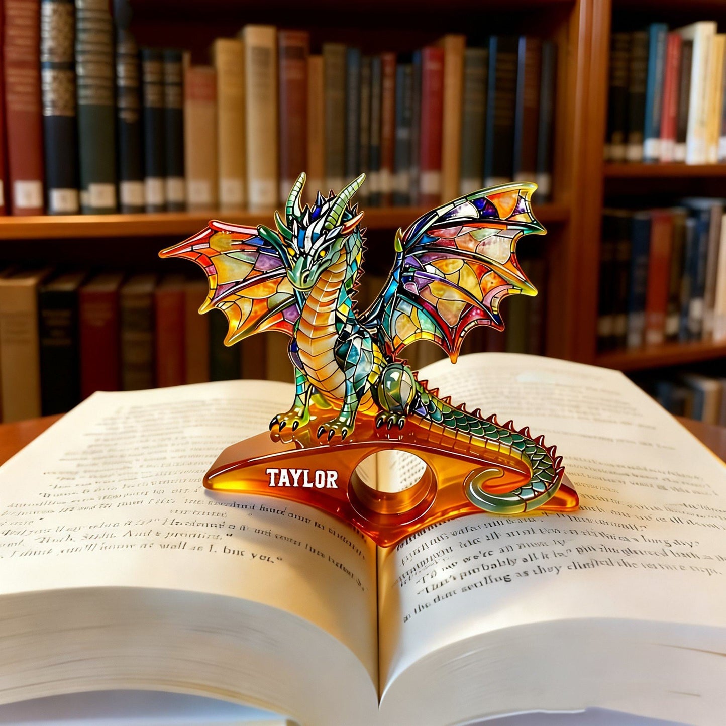 Book Dragon - Personalized Book Book Page Holder