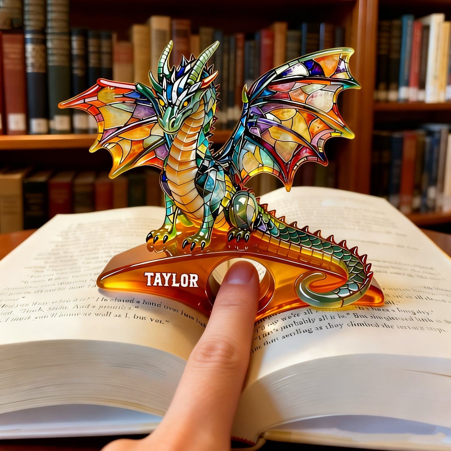 Book Dragon - Personalized Book Book Page Holder