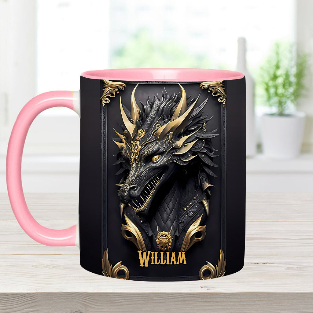 Personalisierte Tasse mit Drachenmotiv