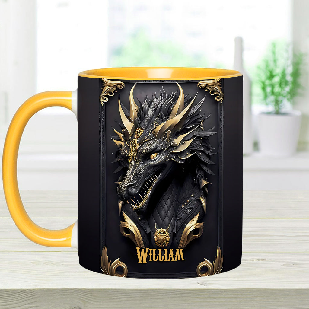 Personalisierte Tasse mit Drachenmotiv