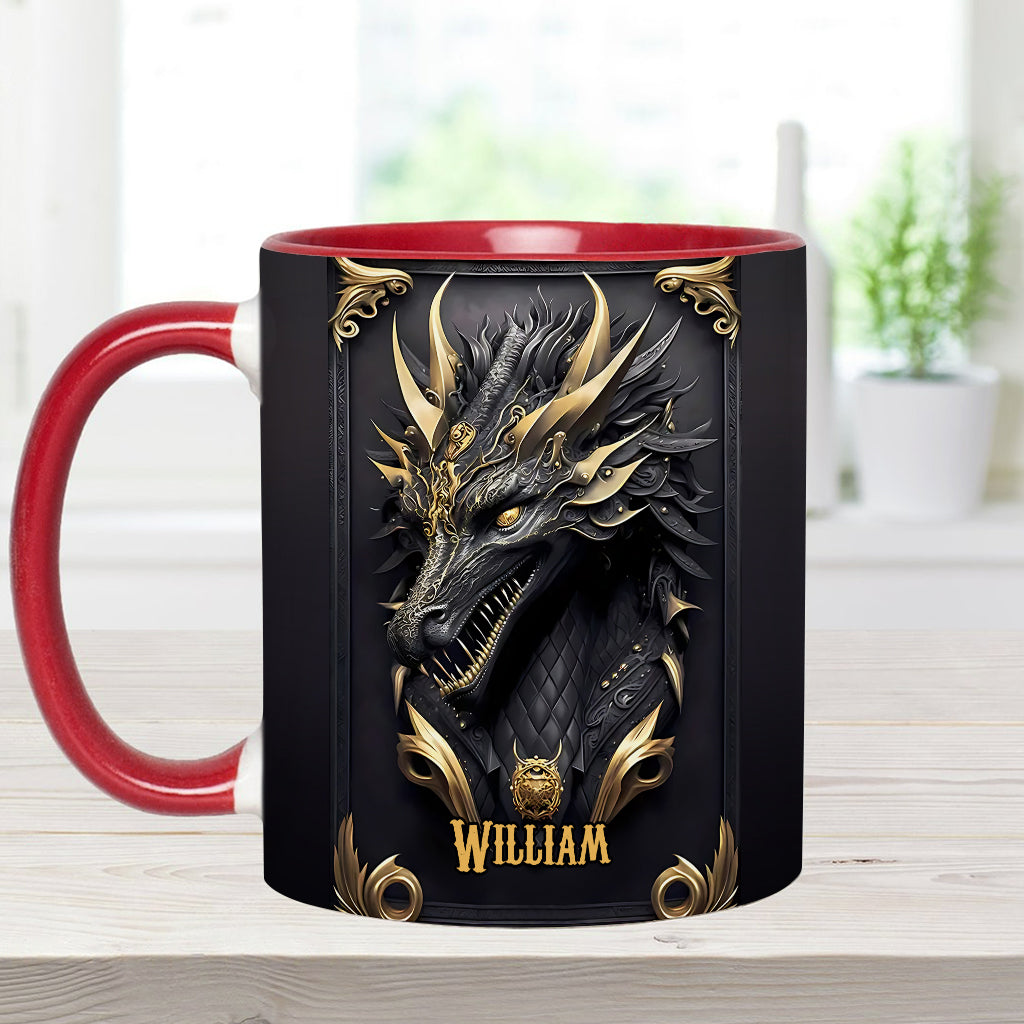 Personalisierte Tasse mit Drachenmotiv