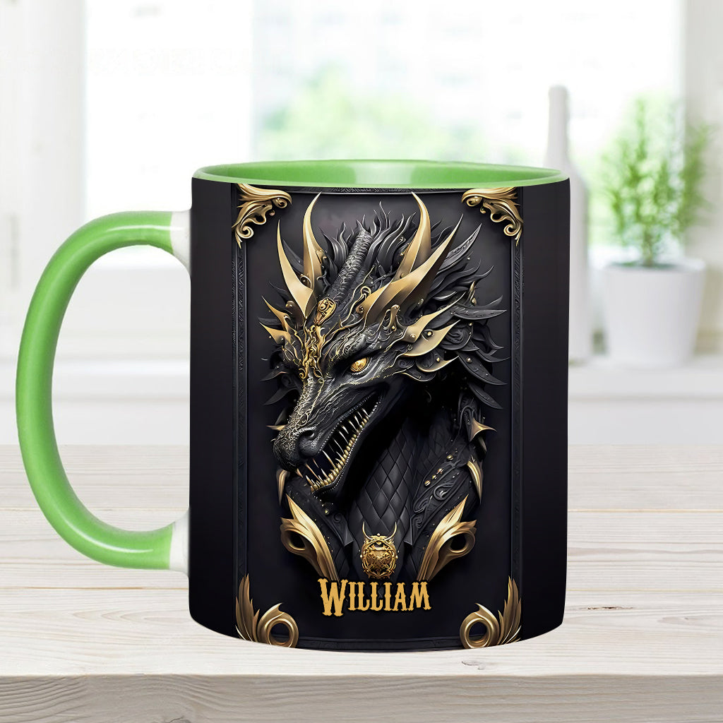 Personalisierte Tasse mit Drachenmotiv
