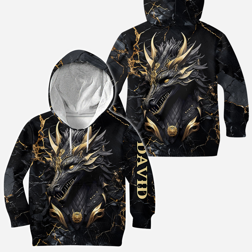 Herz eines Drachen – Personalisiertes T-Shirt mit Drachenmotiv