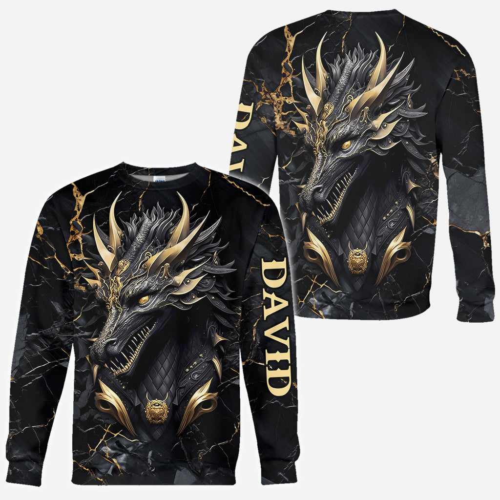Herz eines Drachen – Personalisiertes T-Shirt mit Drachenmotiv