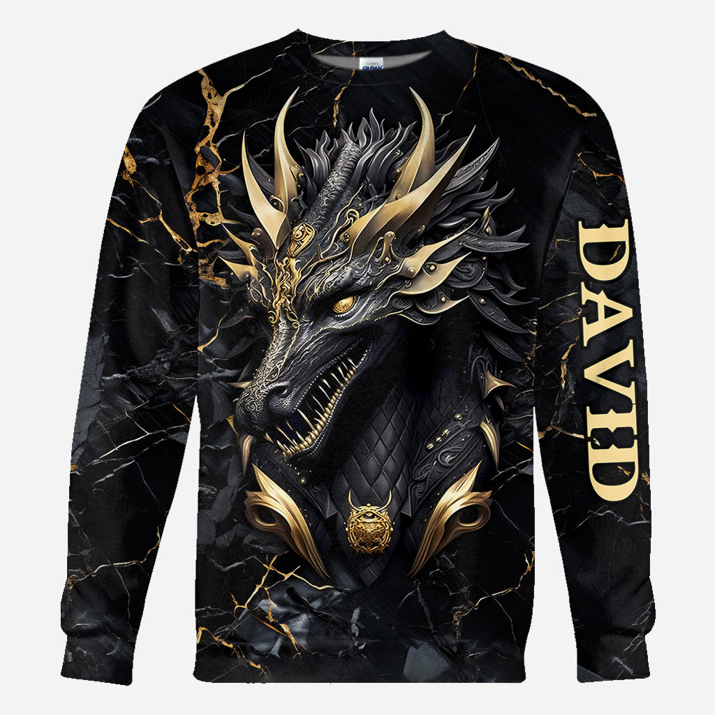 Herz eines Drachen – Personalisiertes T-Shirt mit Drachenmotiv