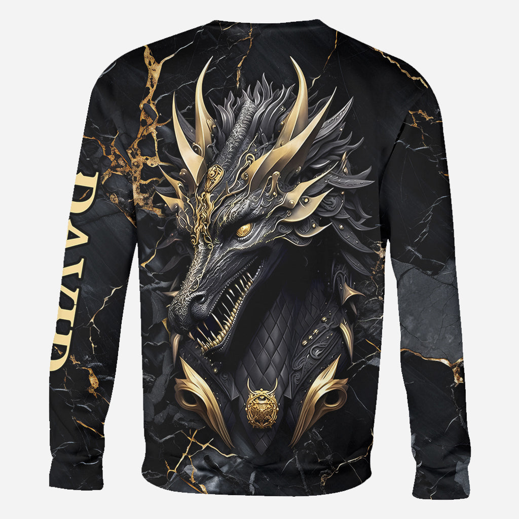 Herz eines Drachen – Personalisiertes T-Shirt mit Drachenmotiv