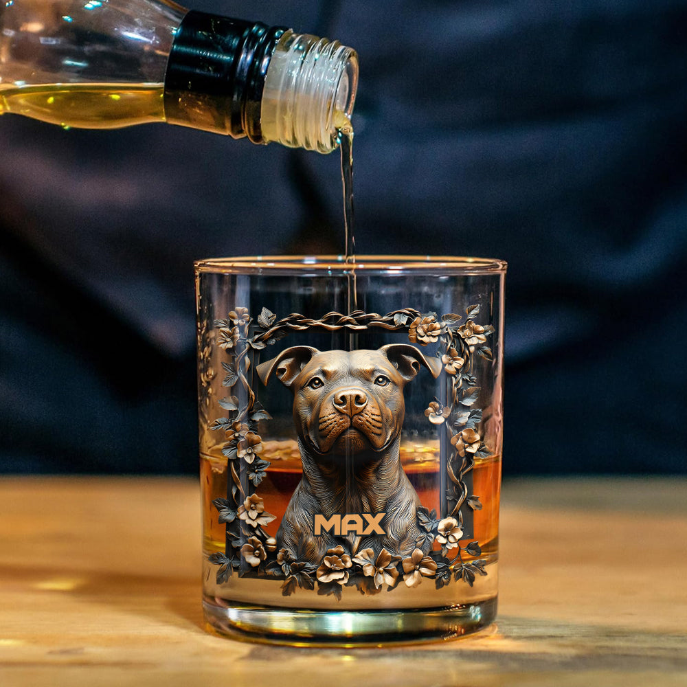 Stolzer Hunde-Papa/Hunde-Mama – Personalisiertes Hunde-Whisky-Dekanter-Set
