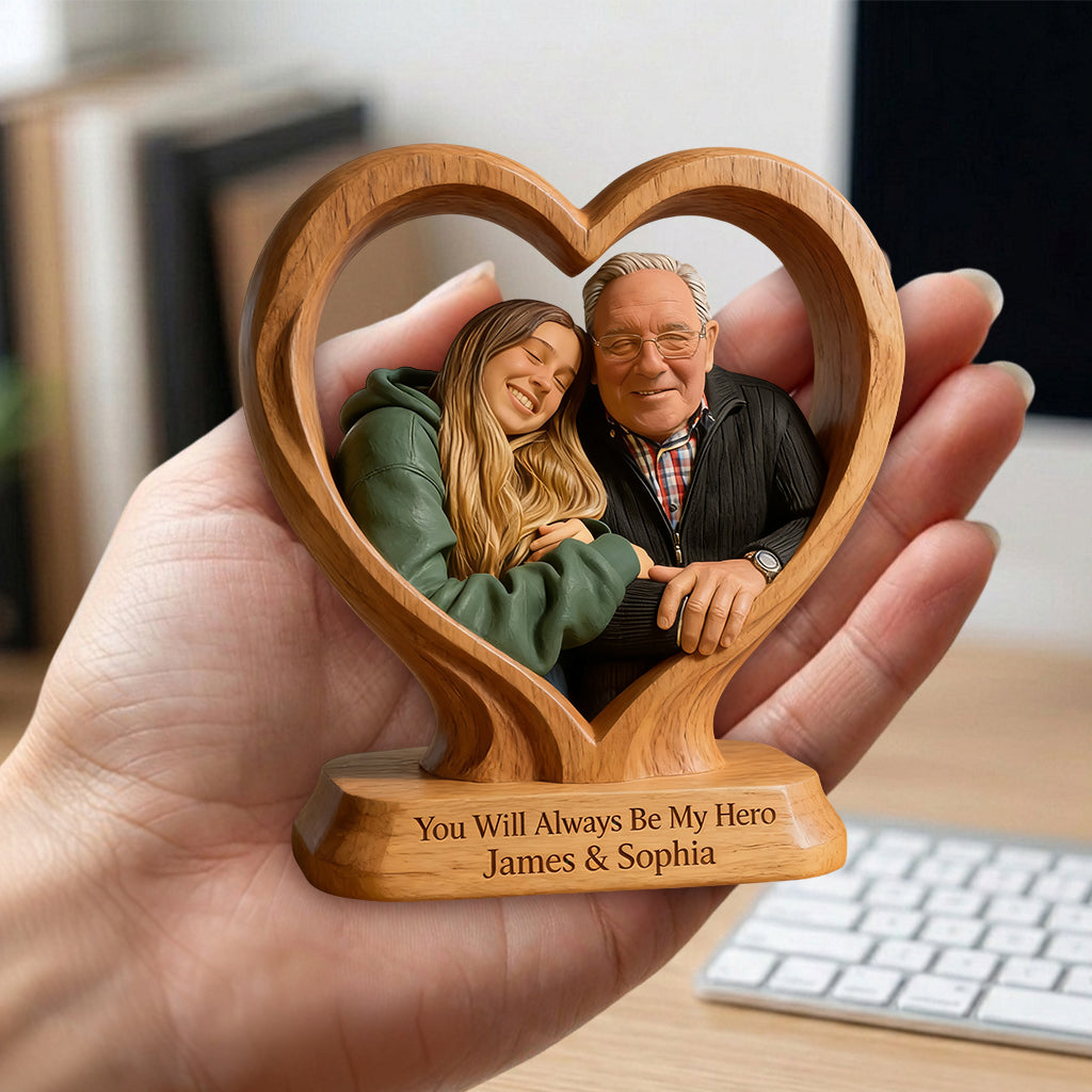 Du bist der beste Papa - Personalisierte Vater Premium 3D Figur