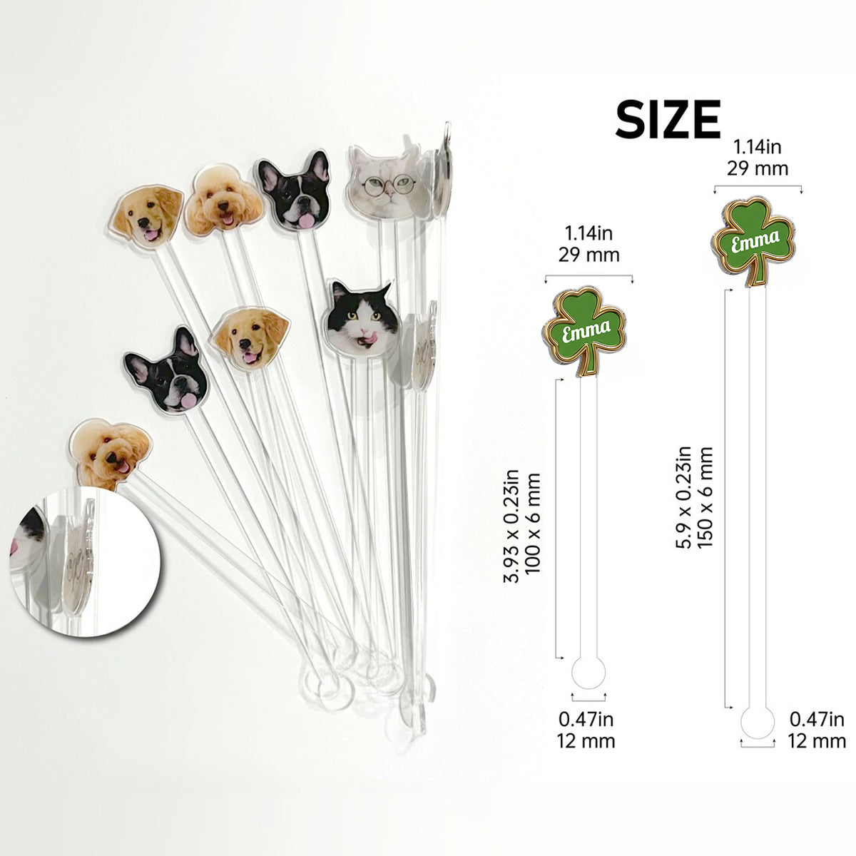 Omas Glücksbringer – Personalisierte Oma-Tasse mit Acryl-Rührstäbchen