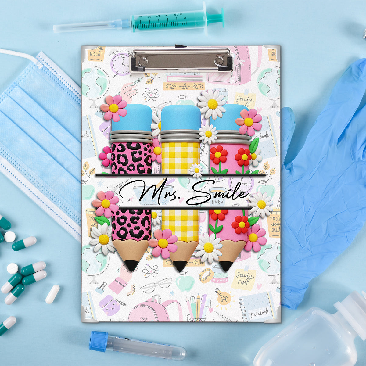 Lehrerleben – Personalisiertes Klemmbrett für Lehrer