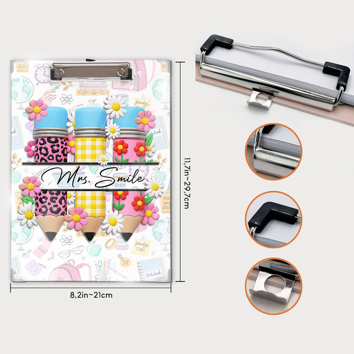 Lehrerleben – Personalisiertes Klemmbrett für Lehrer