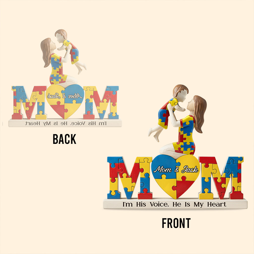 Ich bin seine Stimme – Personalisierte Acrylplakette zur Sensibilisierung für Autismus in individueller Form