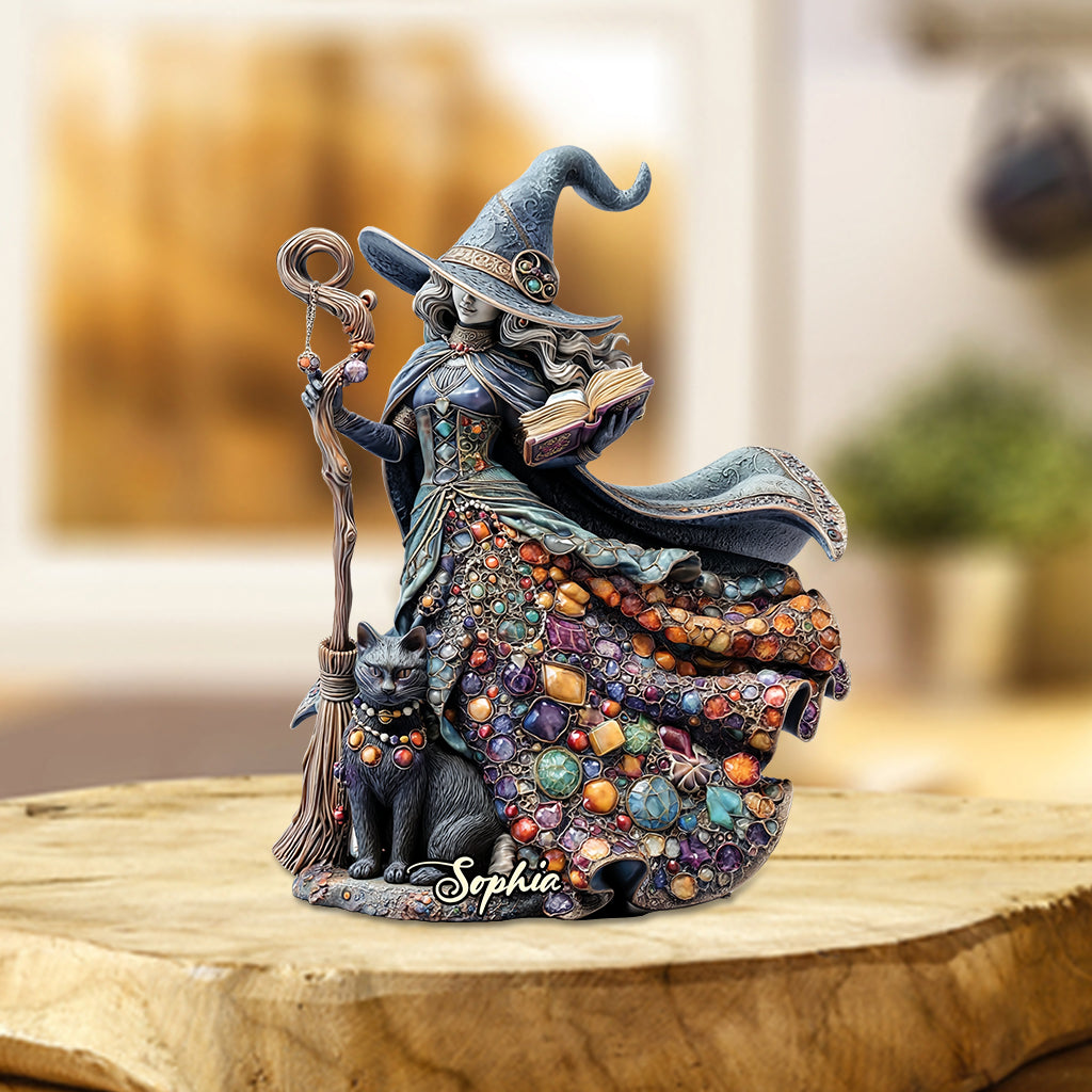 Magical Witch - Personalized Witch Custom Shaped Acrylic Plaque