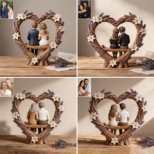Custom Any Photo - Personalized Couple Custom Shaped Wood Plaque