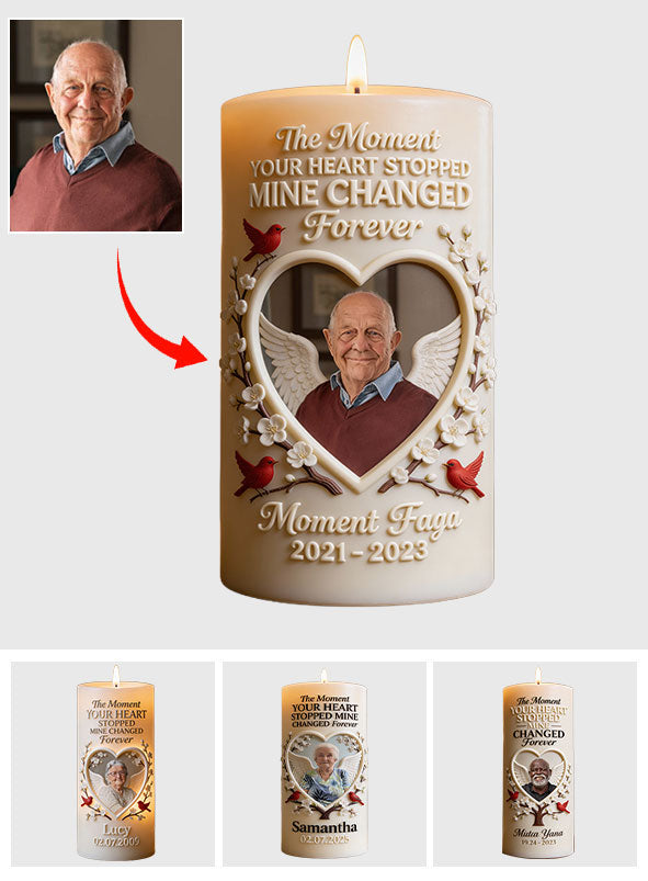 Eine Umarmung aus dem Himmel – Personalisierte Gedenkkerze (flammenlos)