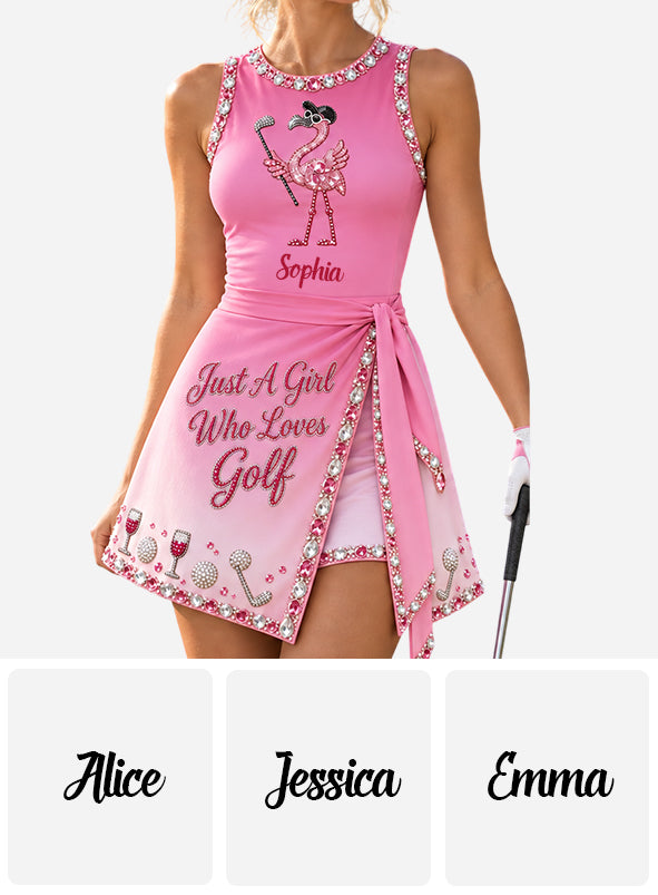 Love Golf - Personalized Golf Wrap Skort Dress