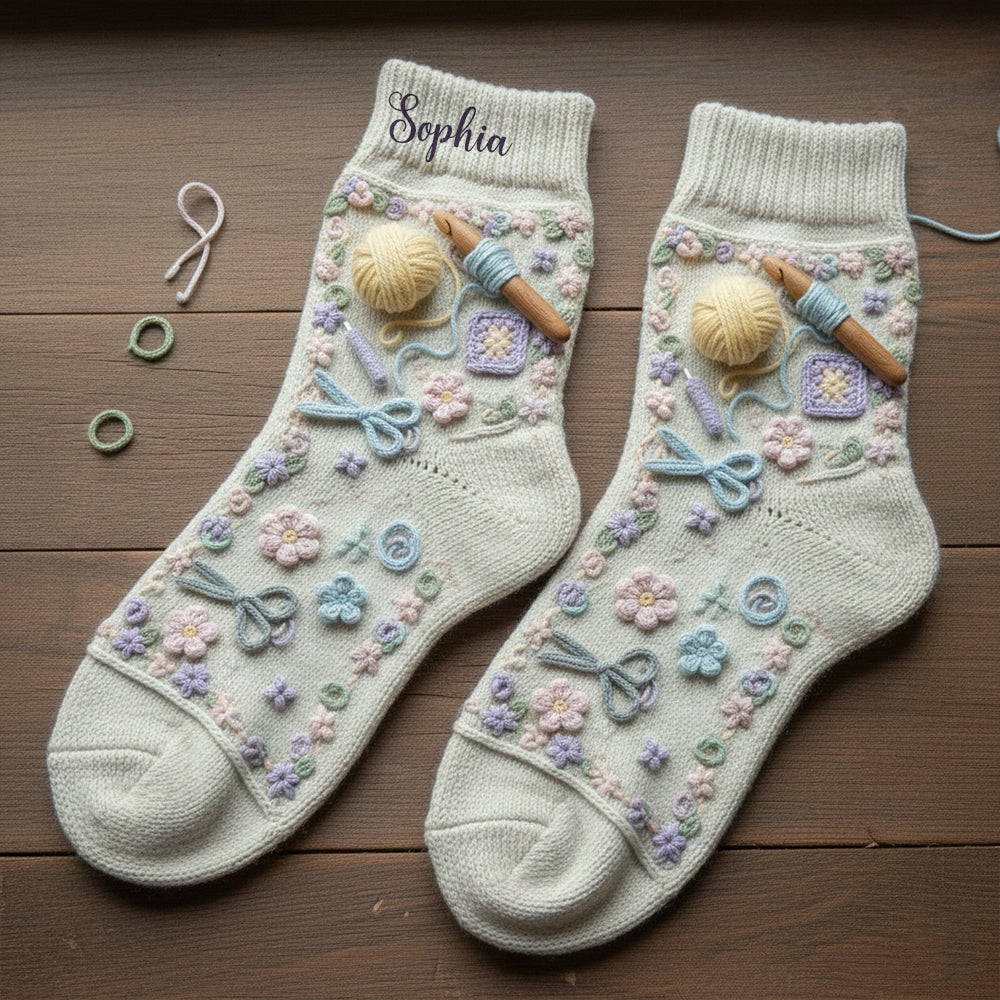 Häkelbegeistert – Personalisierte Häkelsocken