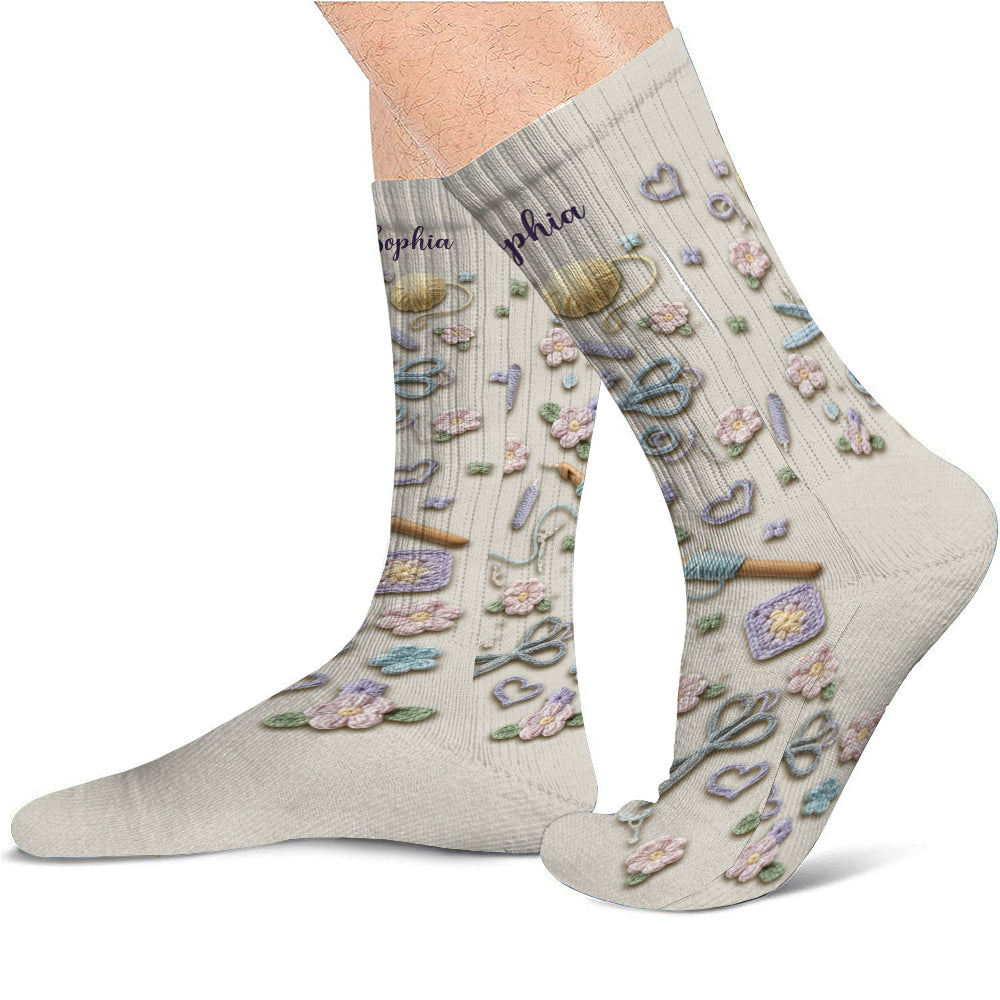 Häkelbegeistert – Personalisierte Häkelsocken