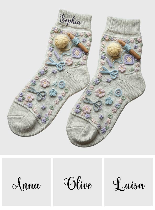 Häkelbegeistert – Personalisierte Häkelsocken
