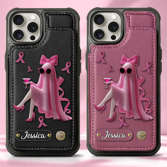 Pink Out - Personalized Breast Cancer Awareness Wallet Phone Case